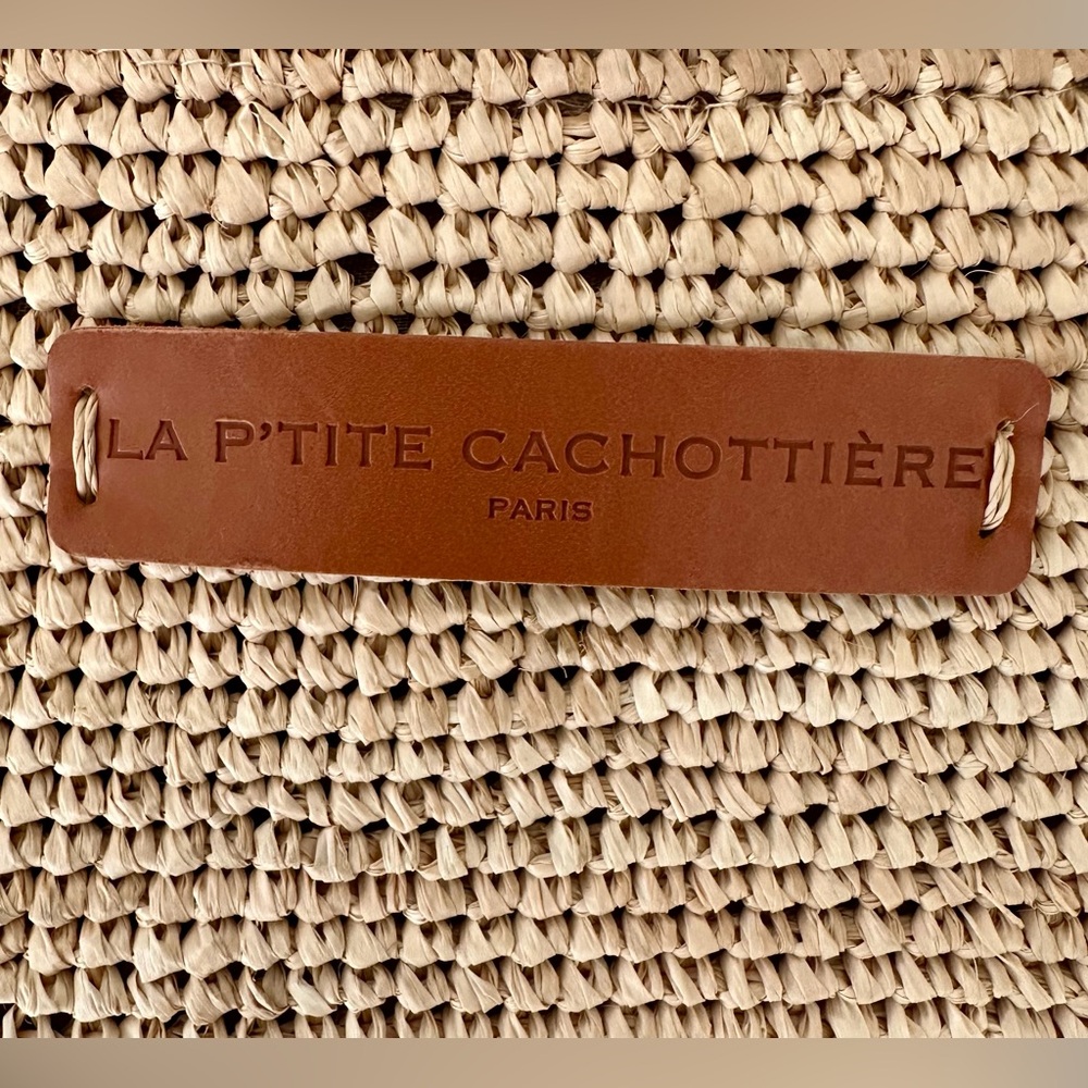 NEW Raffia woven clutch from La P’tite Cachottière Parisian Brand - Picture 2 of 7